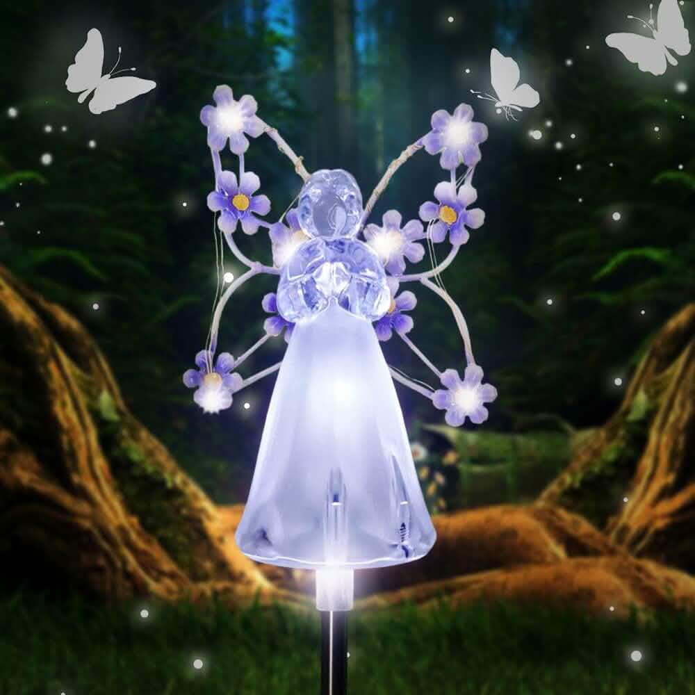 LED Solar Angel Garden Stake Lights by DailySale
