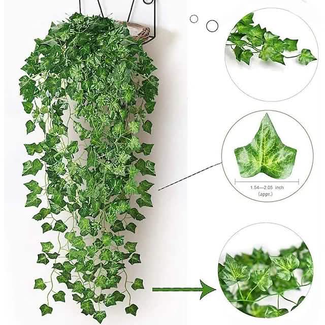 LED Solar Ivy Leaf String Light by DailySale
