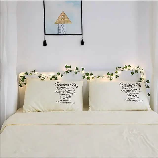 LED Solar Ivy Leaf String Light by DailySale