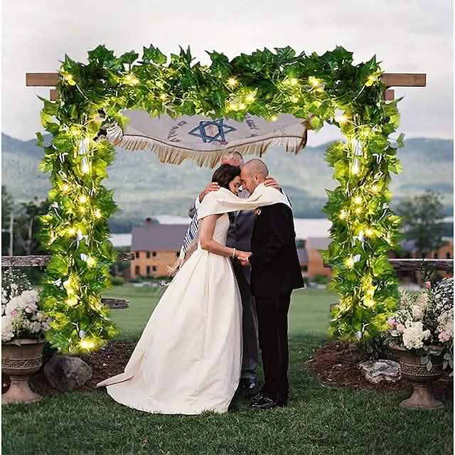 LED Solar Ivy Leaf String Light by DailySale