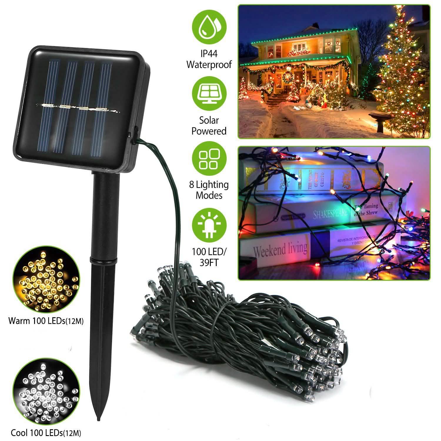 LED Solar Power Fairy String Lights by DailySale