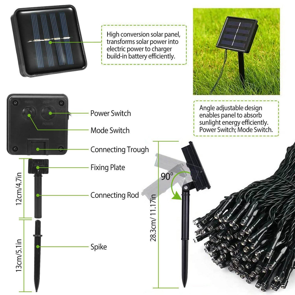 LED Solar Power Fairy String Lights by DailySale