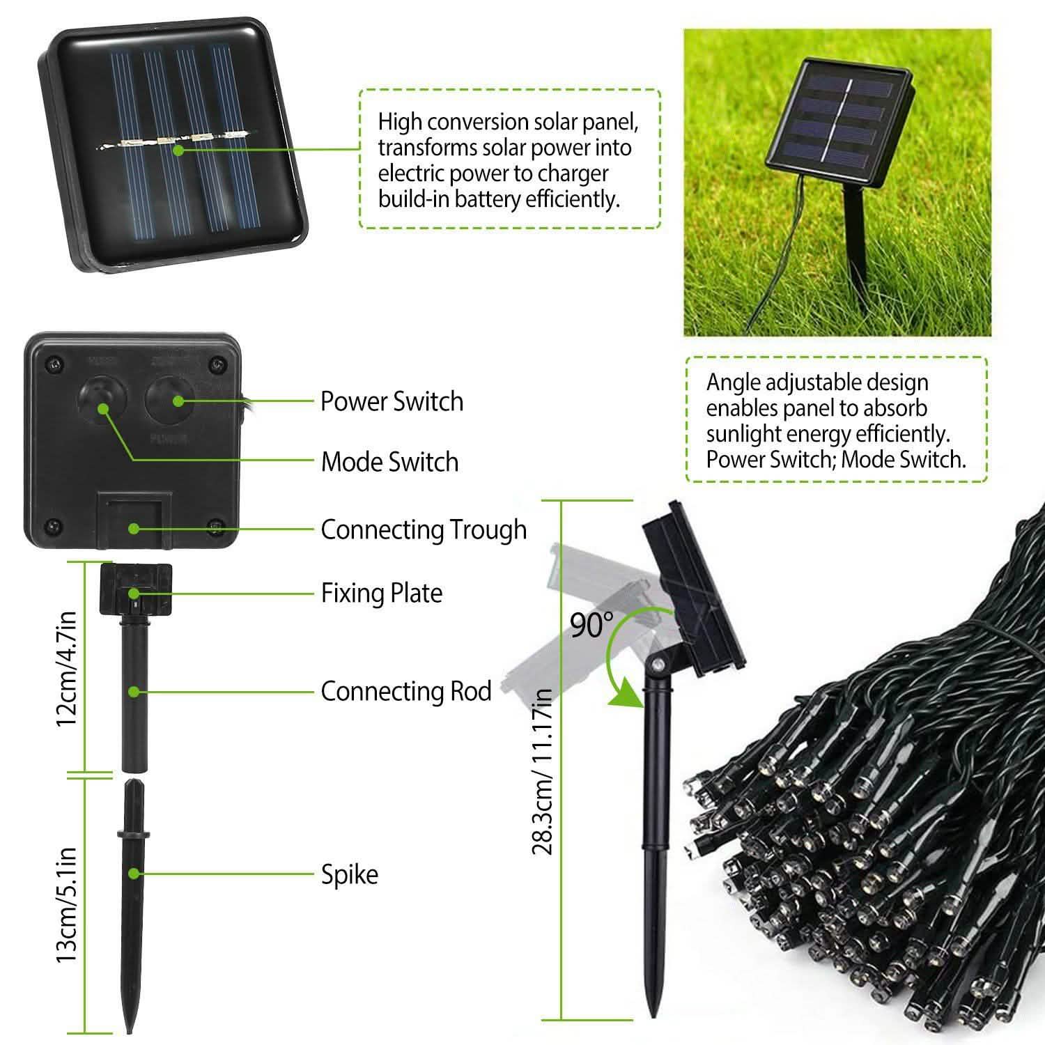 LED Solar Power Fairy String Lights by DailySale