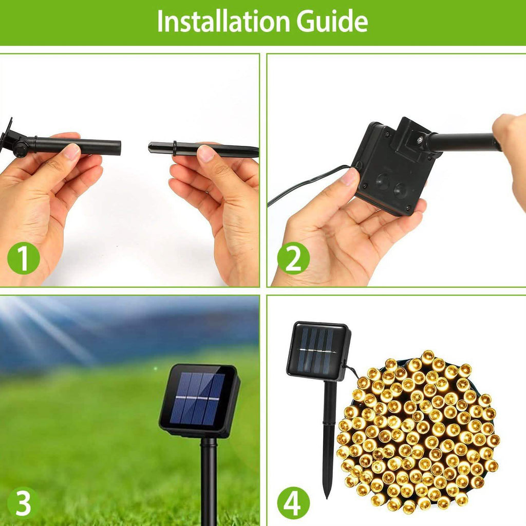 LED Solar Power Fairy String Lights by DailySale