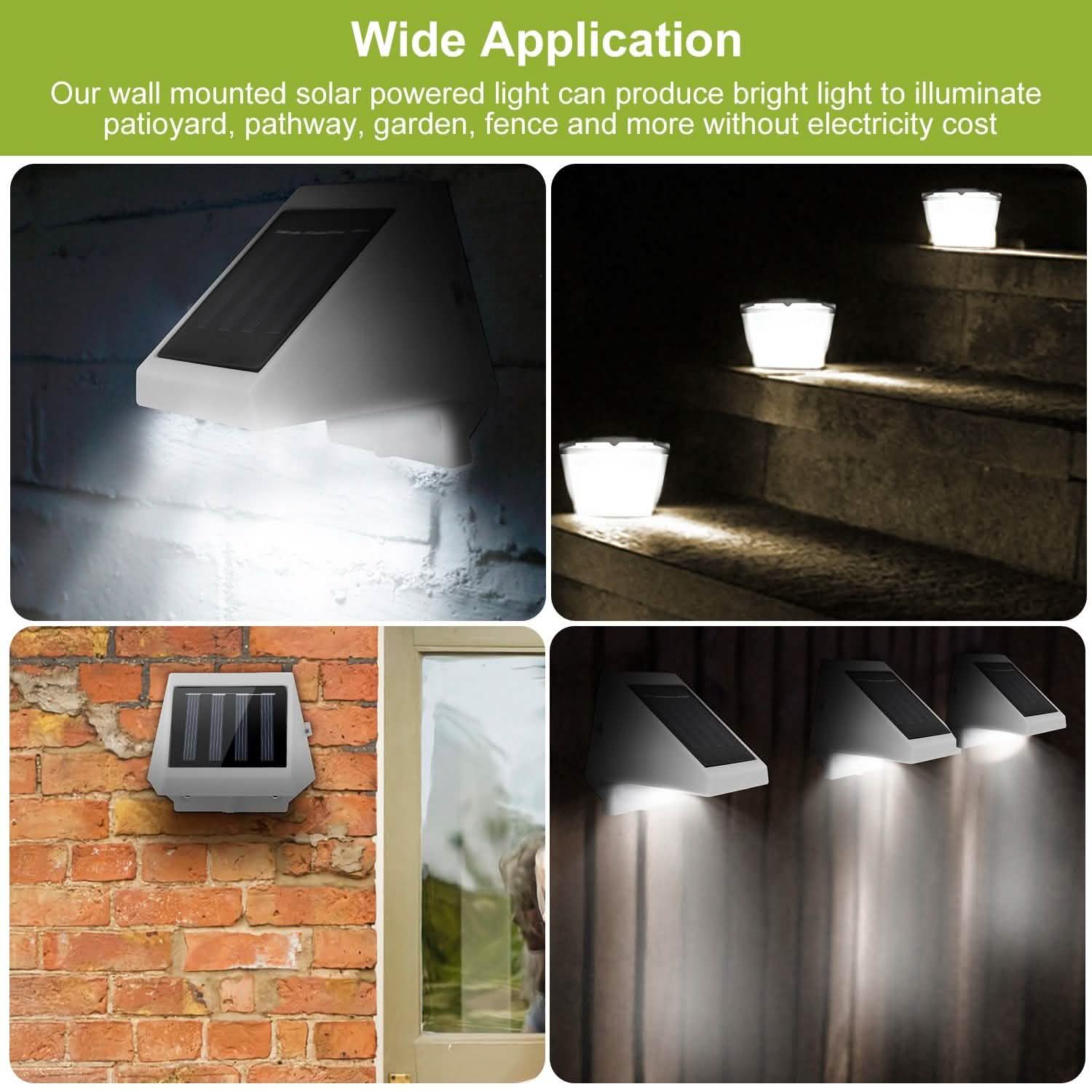 LED Solar Powered Stair Lights by DailySale