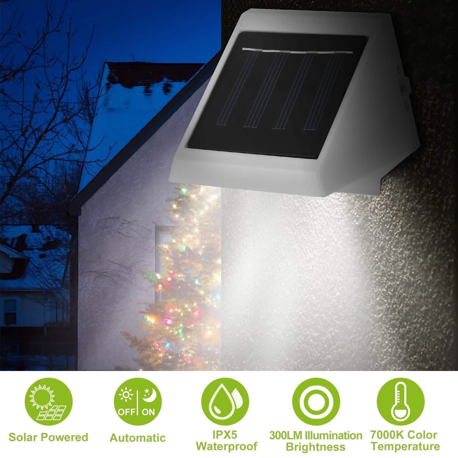 LED Solar Powered Stair Lights by DailySale