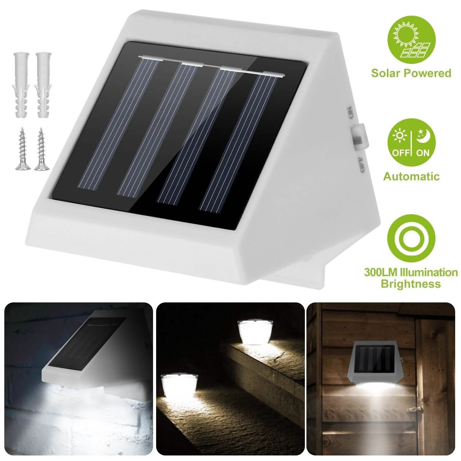 LED Solar Powered Stair Lights by DailySale