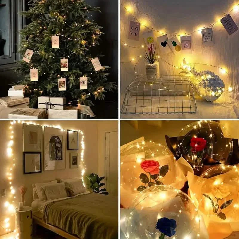 LED String Lights with 40 Wooden Clips by DailySale