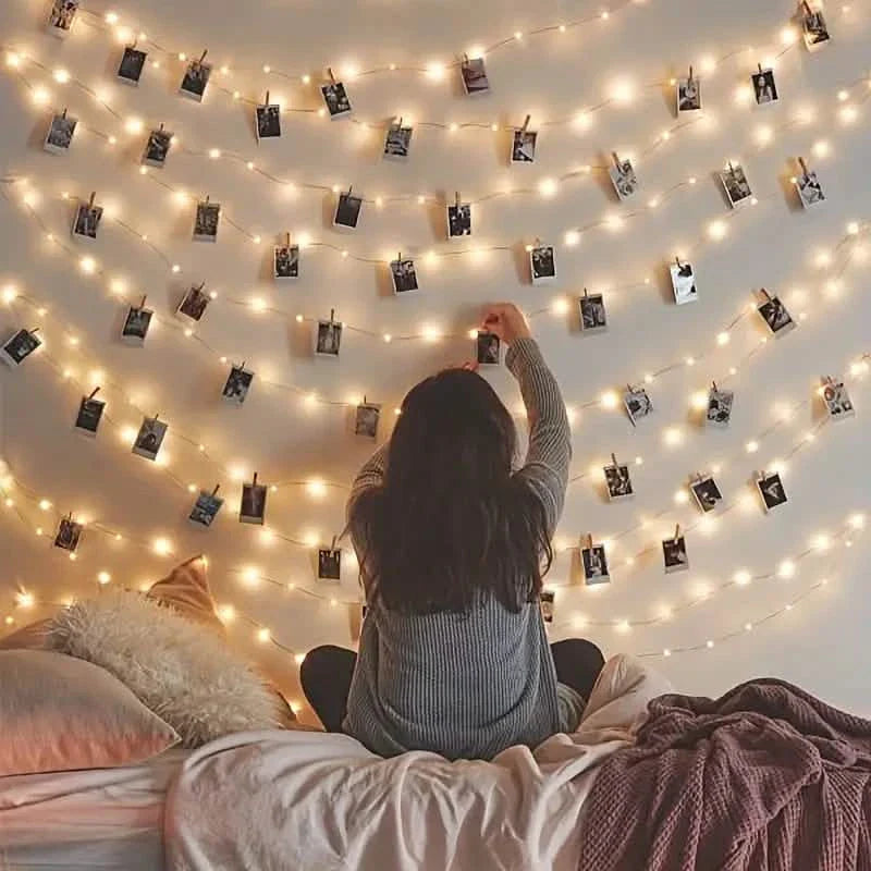 LED String Lights with 40 Wooden Clips by DailySale