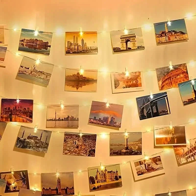 LED String Lights with 40 Wooden Clips by DailySale