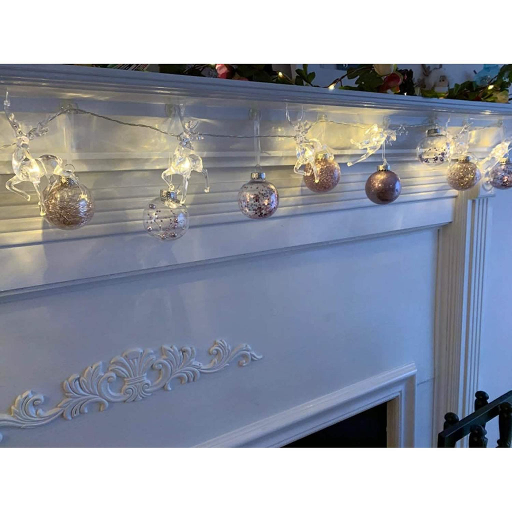 LED Warm White Christmas Lights Reindeer String Lights by DailySale