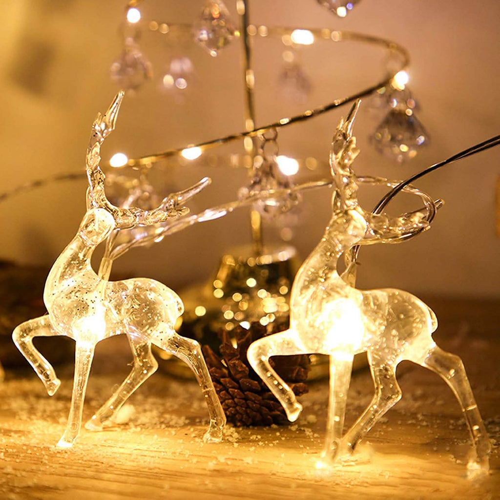 LED Warm White Christmas Lights Reindeer String Lights by DailySale