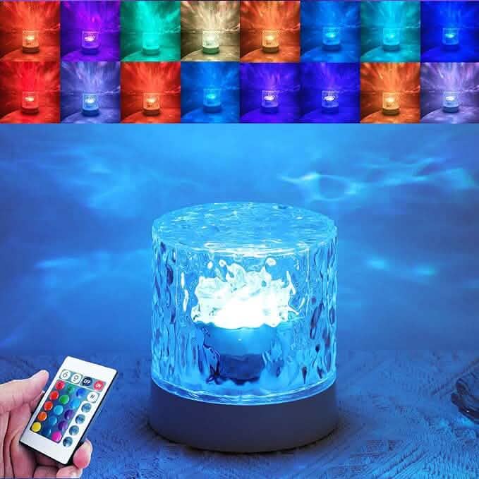 LED Water Ripple Ambient Night Light by DailySale