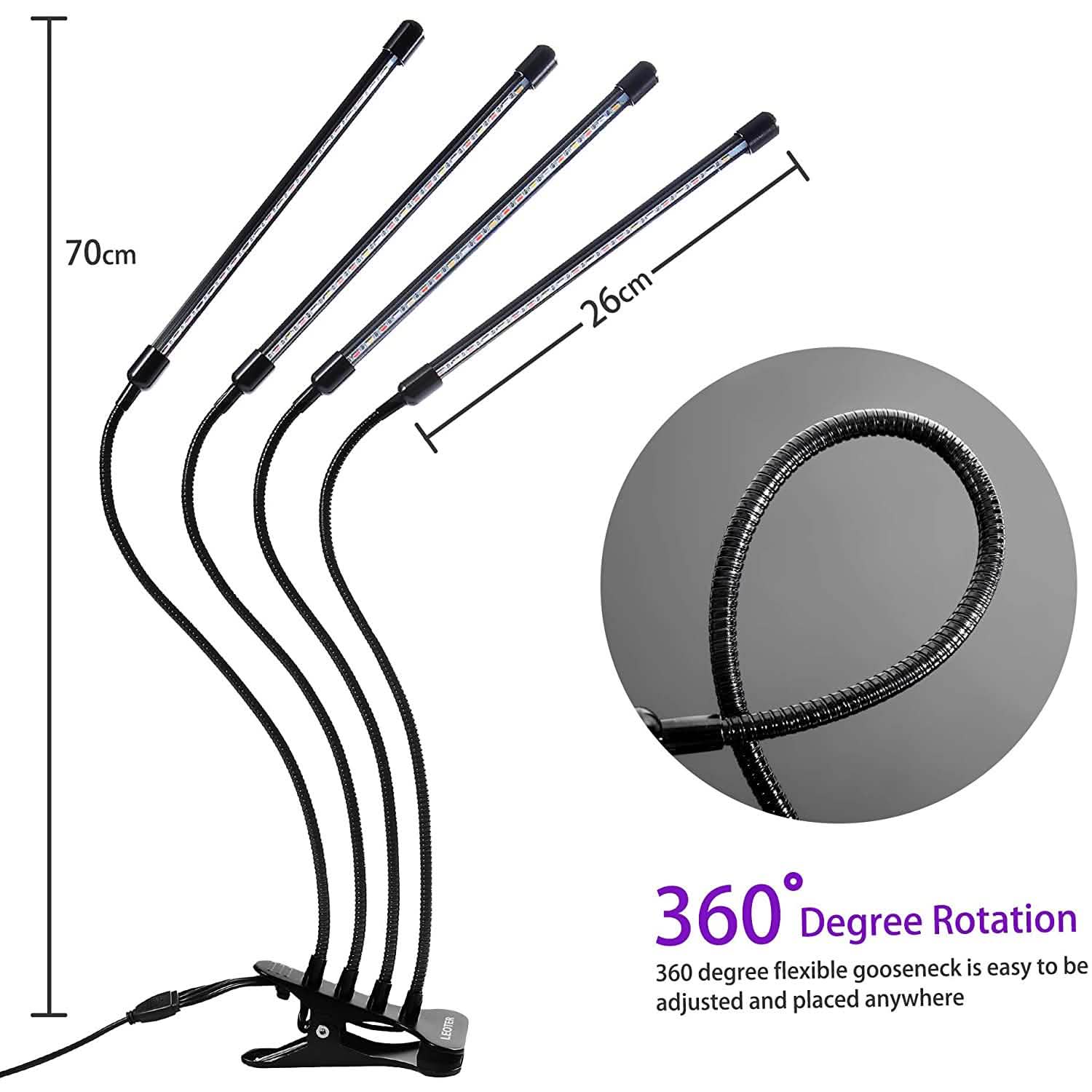 LEOTER Grow Light for Indoor Plants by DailySale