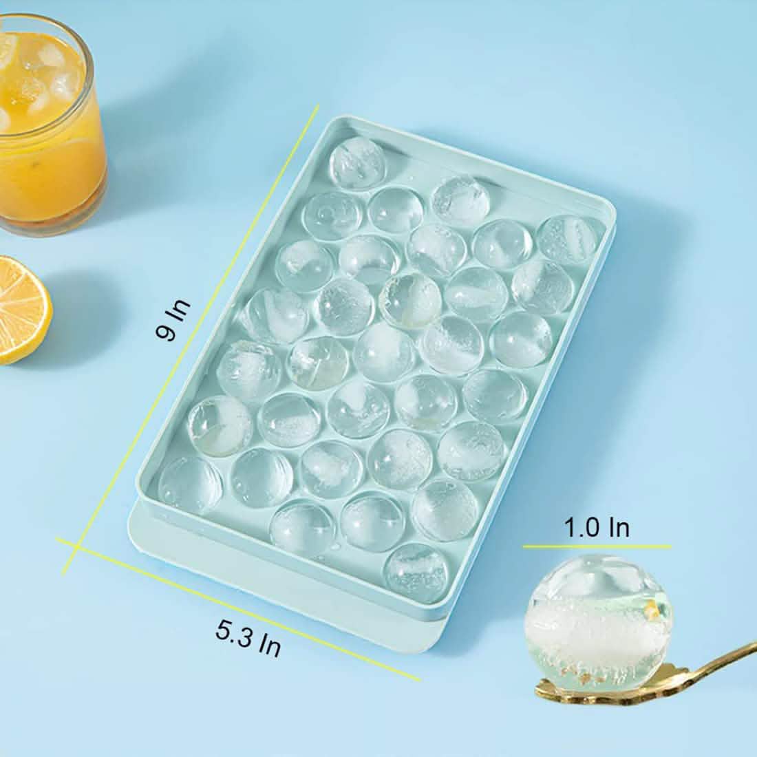 Lid & Bin Ice Ball Maker Mold for Freezer by DailySale