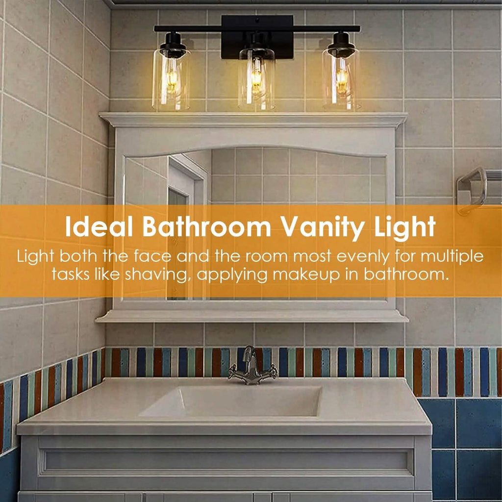 Light Wall Scone Lighting with Clear Glass by DailySale