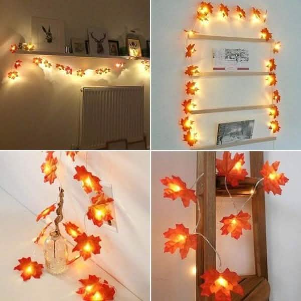 Lighted Fall Garland 40 LED String Light by DailySale