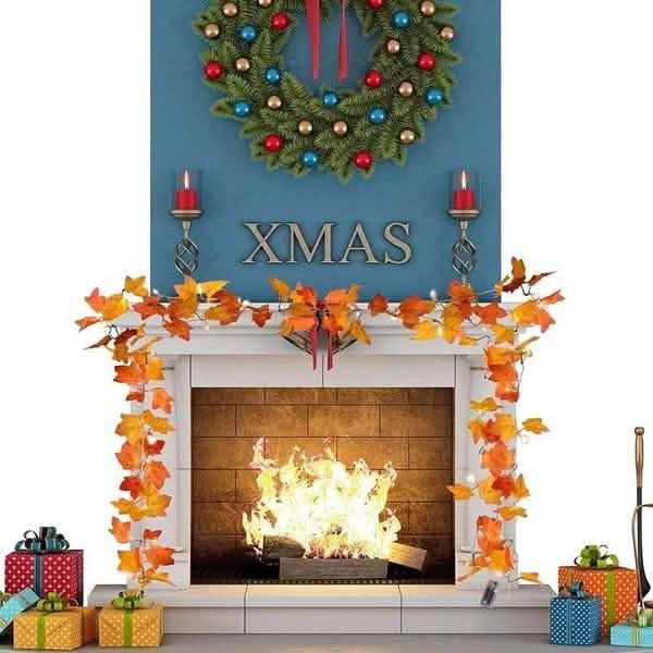 Lighted Fall Garland 40 LED String Light by DailySale