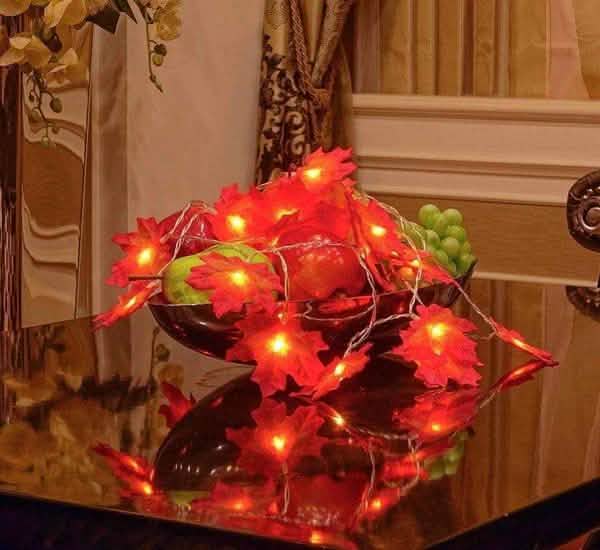 Lighted Fall Garland 40 LED String Light by DailySale