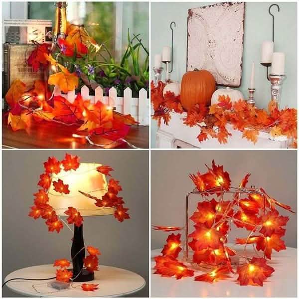 Lighted Fall Garland 40 LED String Light by DailySale
