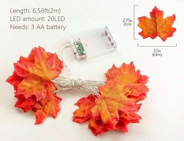 Lighted Fall Garland 40 LED String Light by DailySale