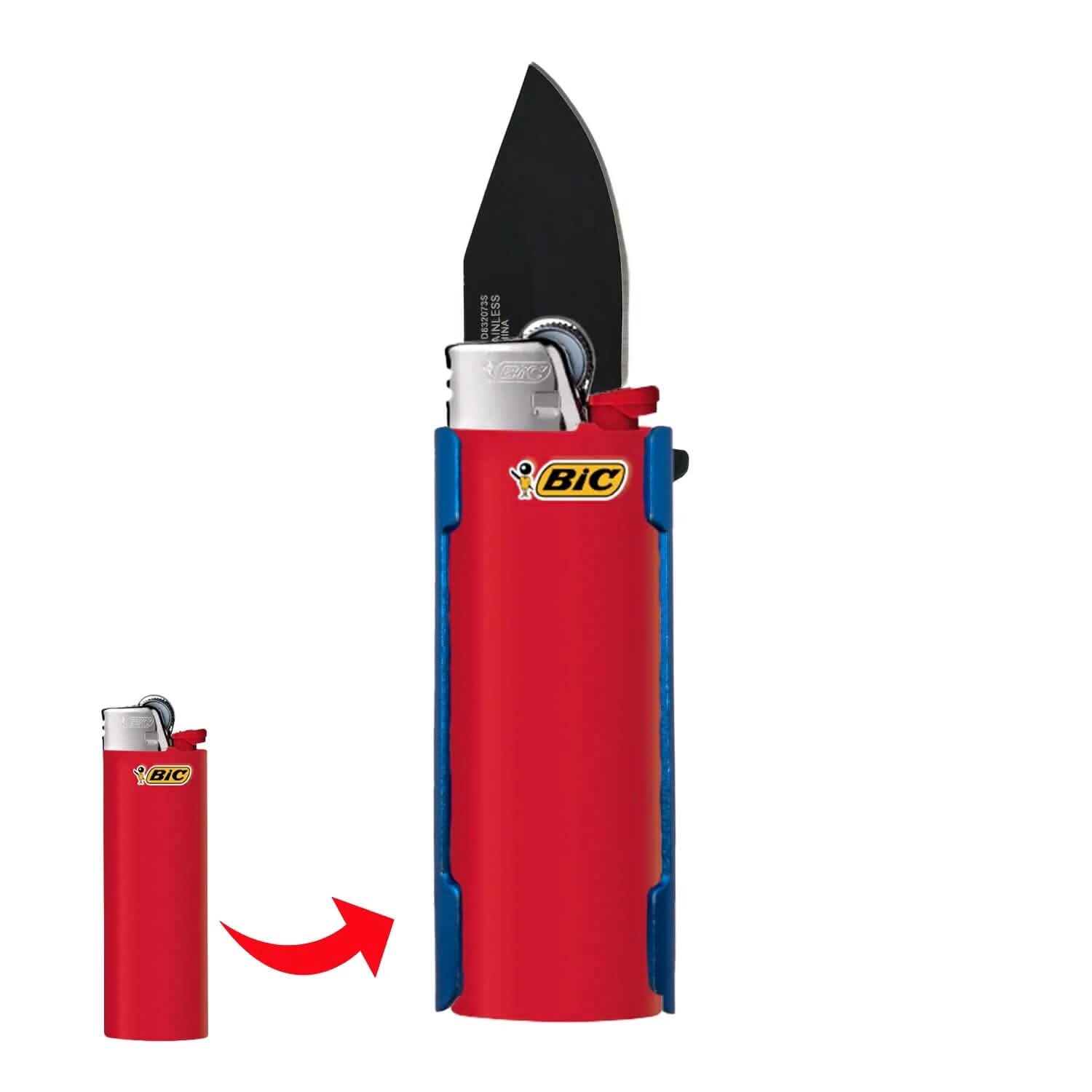 Lighter Holder and Spring Assisted Pocket Knife by DailySale