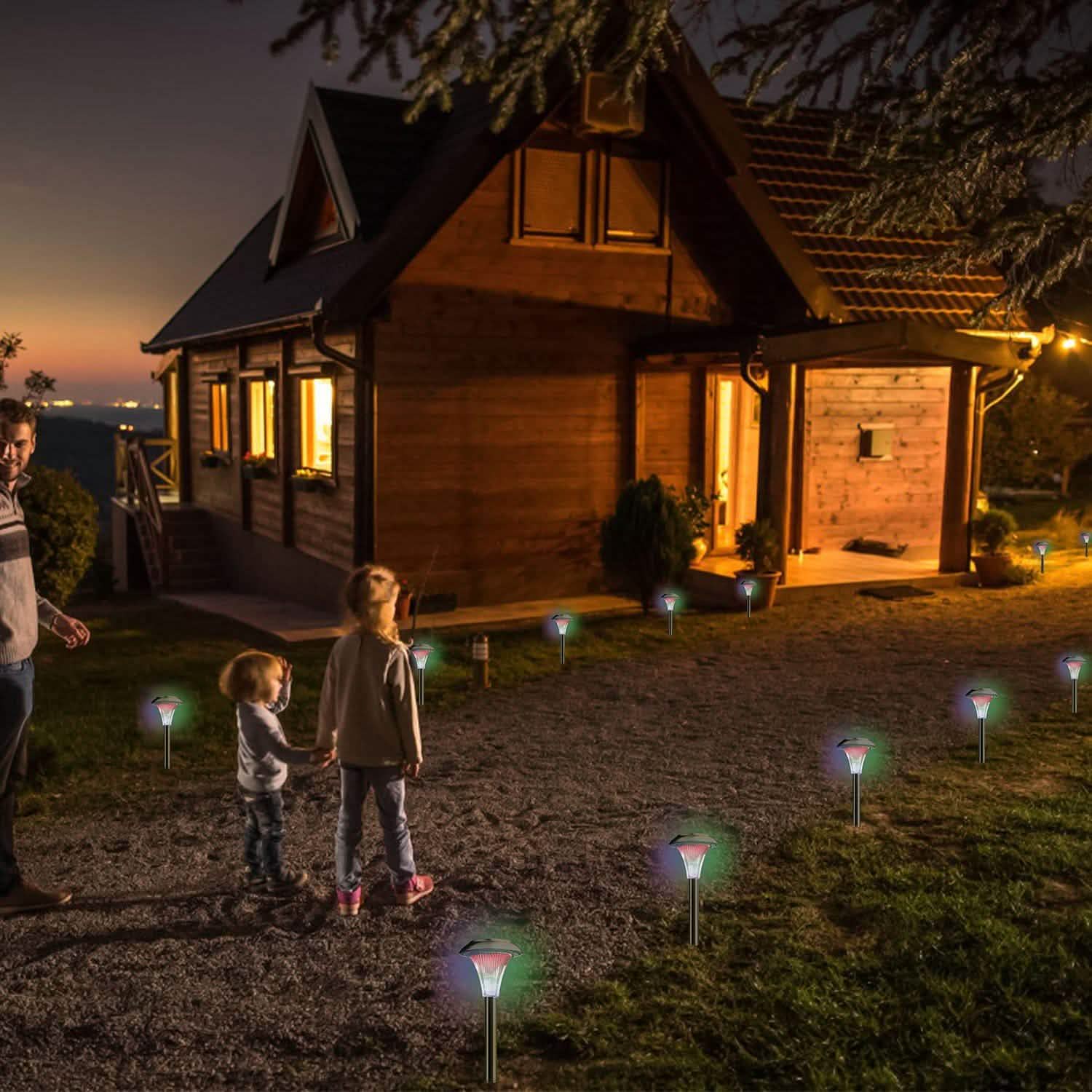 Lights Color Changing Landscape Solar Lamps by DailySale