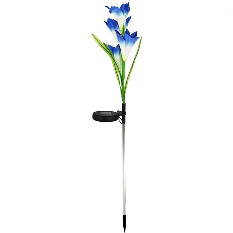 Lily Flower Multi-Color Changing LED Solar Powered Lights by DailySale