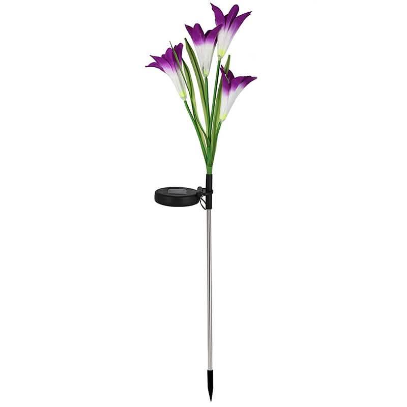 Lily Flower Multi-Color Changing LED Solar Powered Lights by DailySale