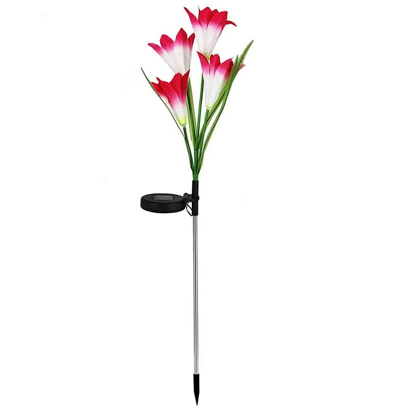 Lily Flower Multi-Color Changing LED Solar Powered Lights by DailySale
