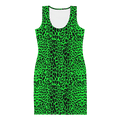 Lime Leopard Bodycon Dress by Goth Cloth Co.