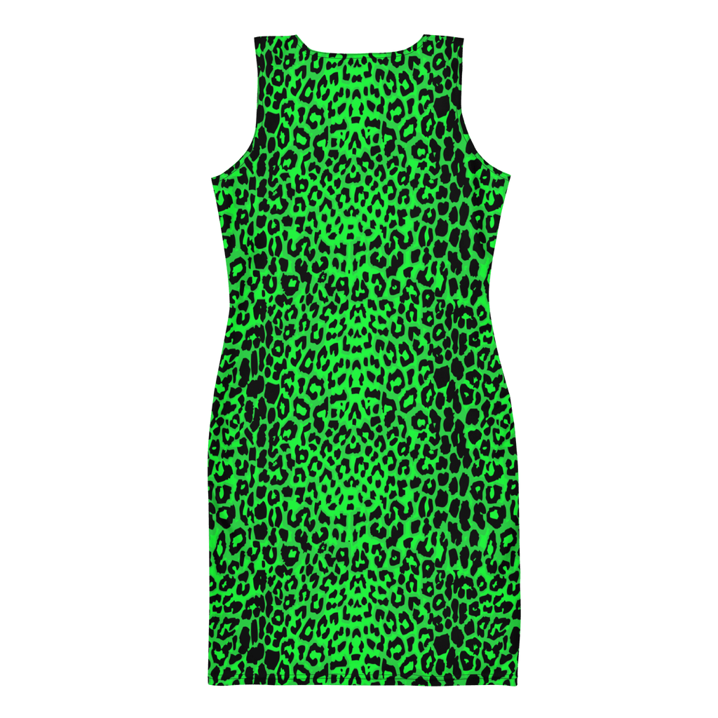 Lime Leopard Bodycon Dress by Goth Cloth Co.