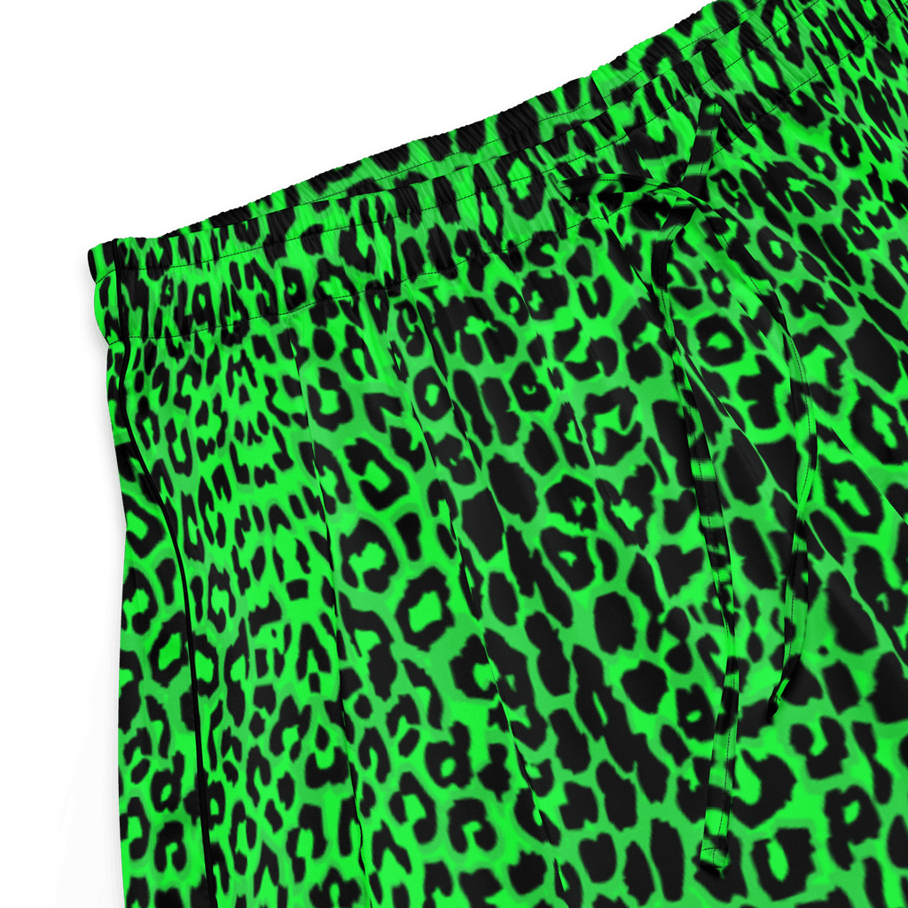 Lime Leopard Silky Pajama Bottoms by Goth Cloth Co.