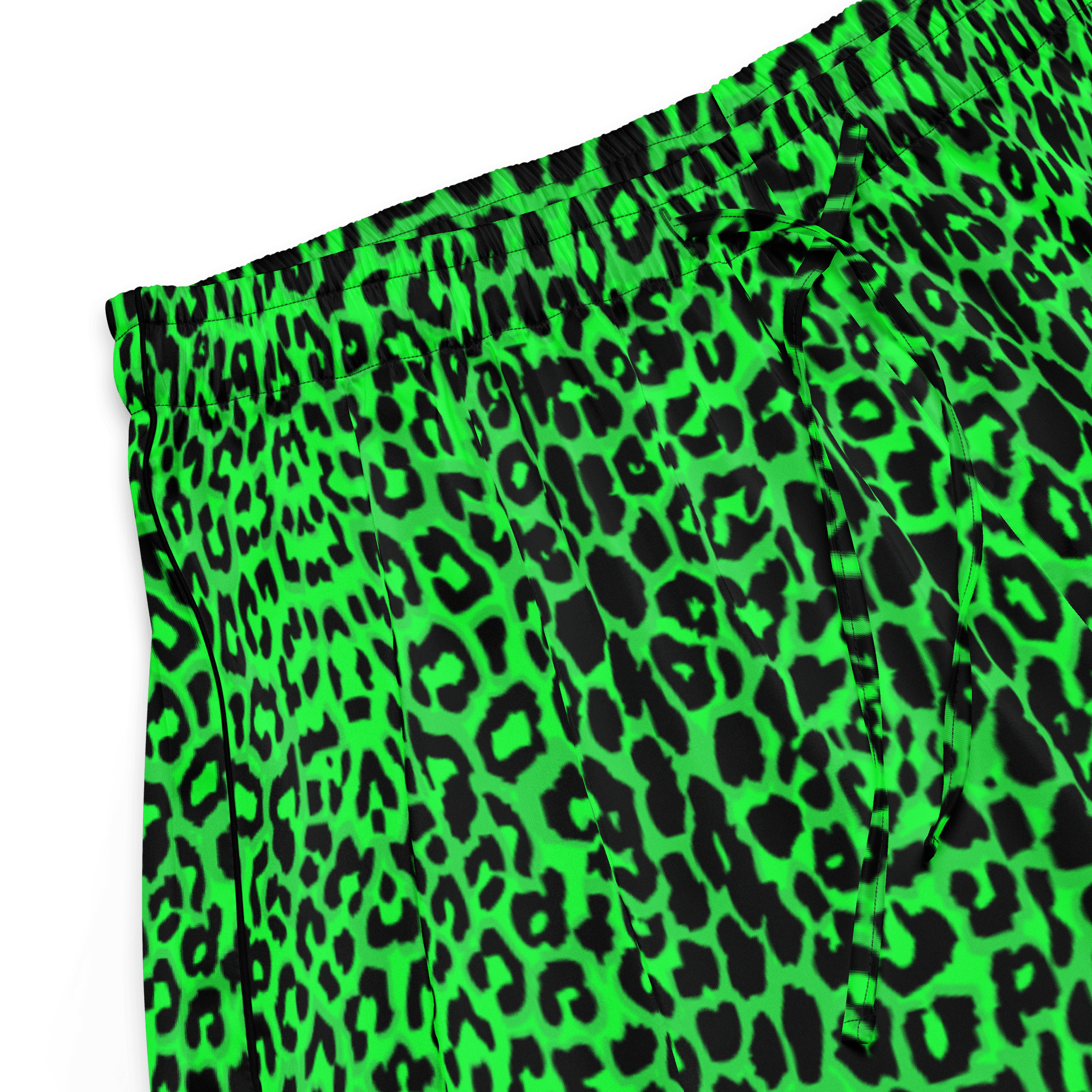 Lime Leopard Silky Pajama Bottoms by Goth Cloth Co.