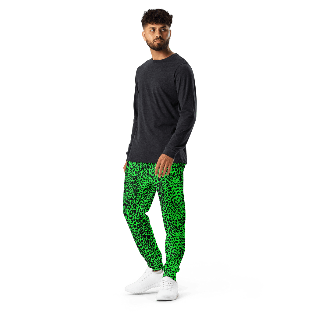 Lime Leopard Unisex Joggers by Goth Cloth Co.