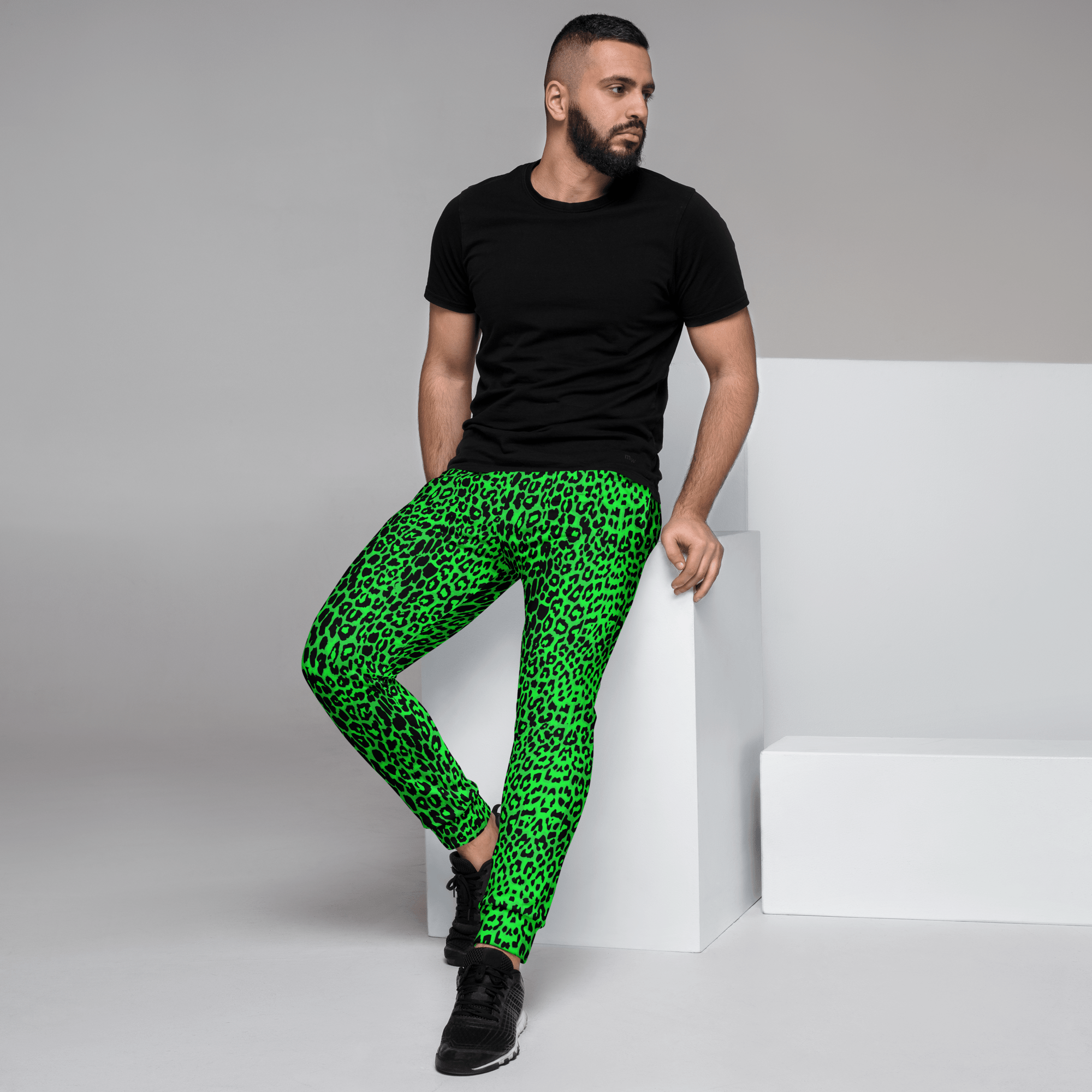 Lime Leopard Unisex Joggers by Goth Cloth Co.