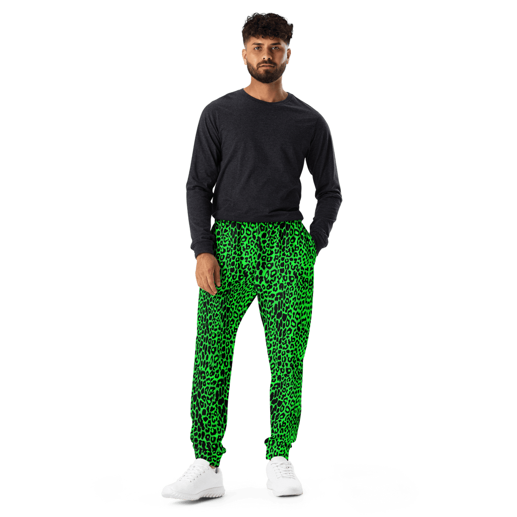Lime Leopard Unisex Joggers by Goth Cloth Co.