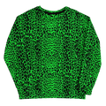 Lime Leopard Unisex Sweatshirt by Goth Cloth Co.