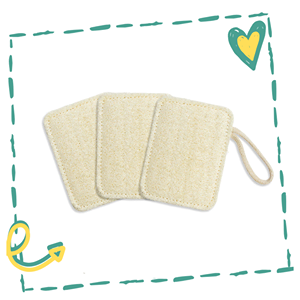 Kitchen Loofah Sponges - Set of 3 - Goddess Imports Marketplace