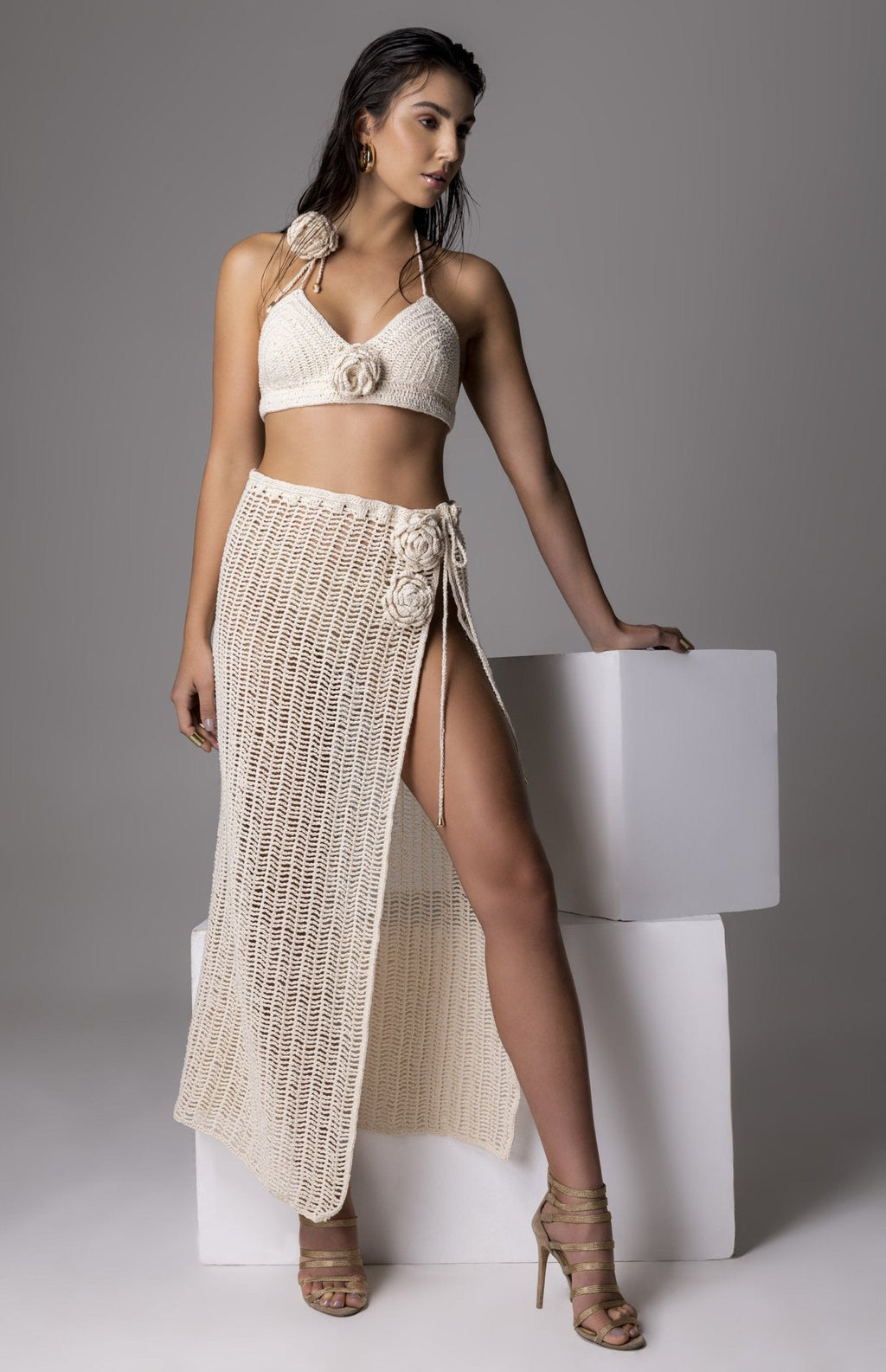 LOVE & ROSES SKIRT by Acqua de Luxe Beachwear
