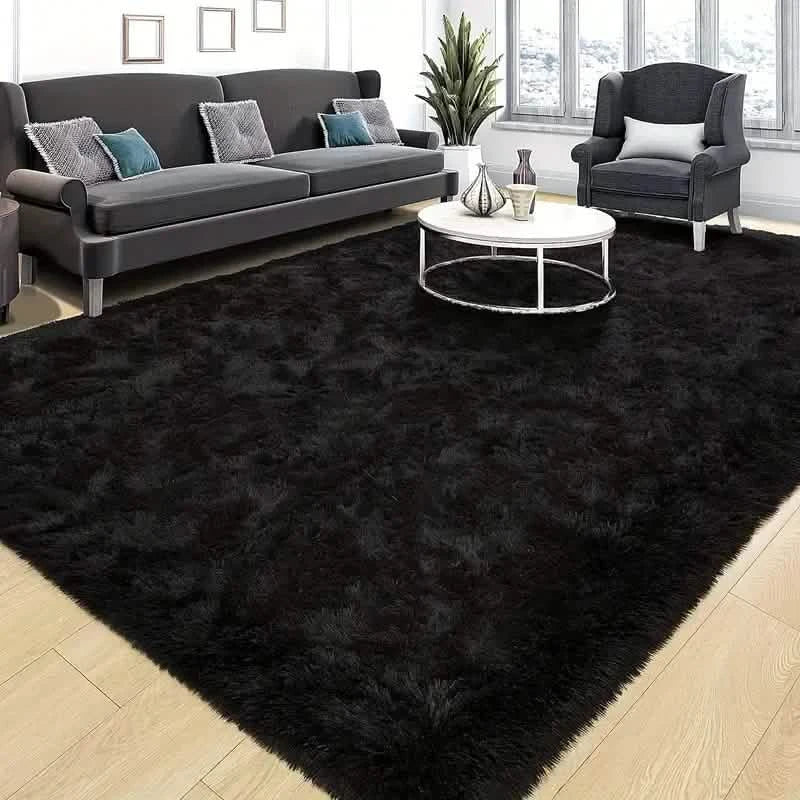 Luxurious Velvet Rectangular Shaggy Plush Carpet Rug by DailySale
