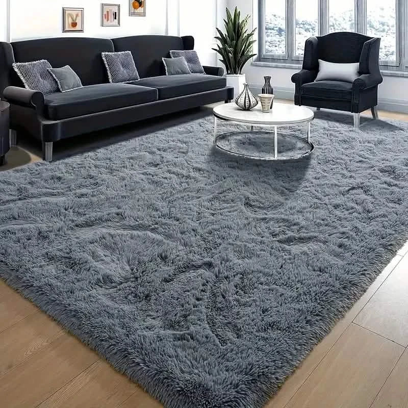 Luxurious Velvet Rectangular Shaggy Plush Carpet Rug by DailySale