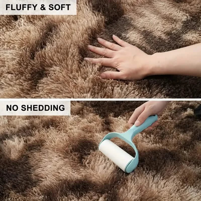 Luxurious Velvet Rectangular Shaggy Plush Carpet Rug by DailySale