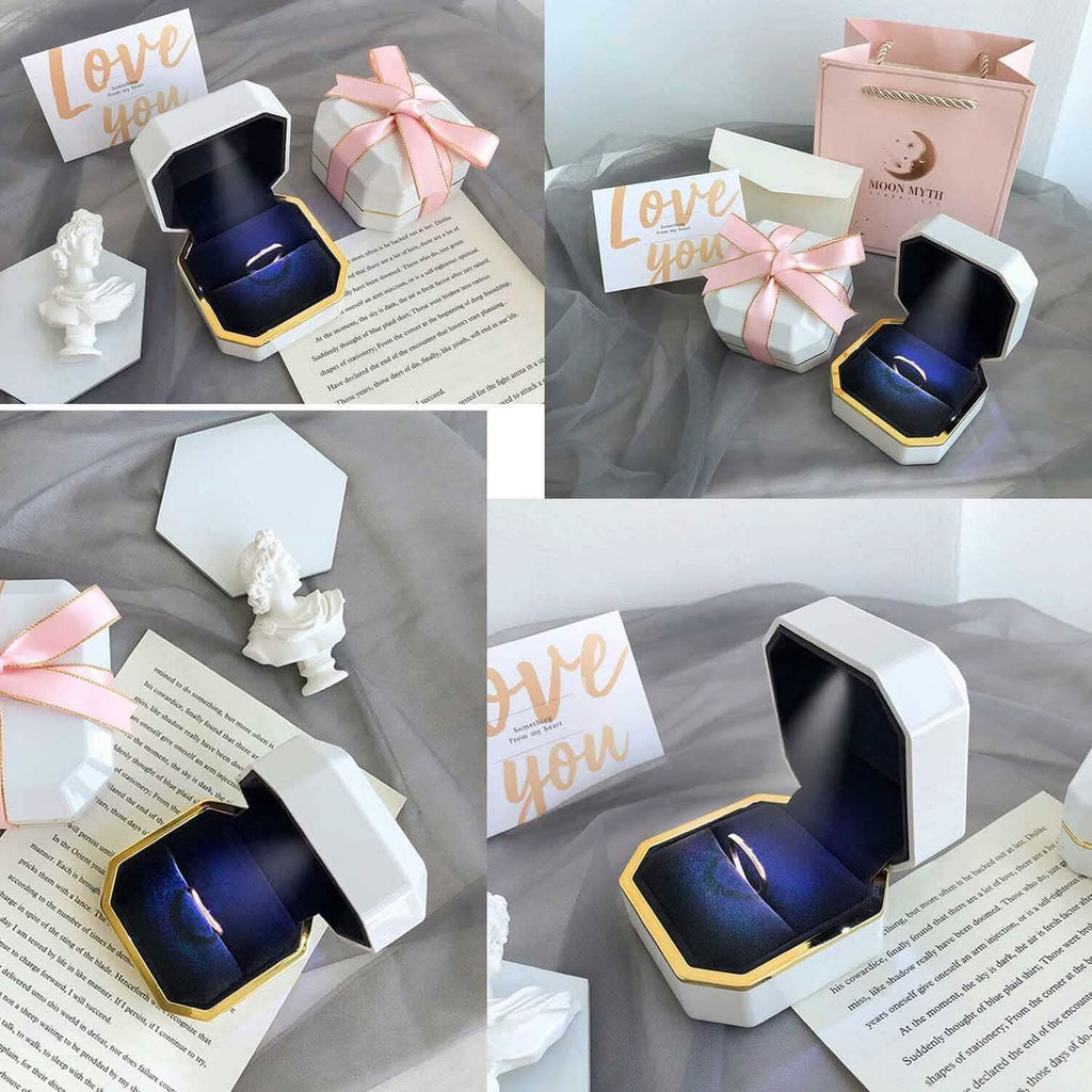 Luxury Ring Box with LED Light by DailySale