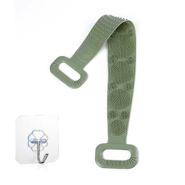 Magic Silicone Brush with Self-Adhesive Hook Bath Towel by DailySale