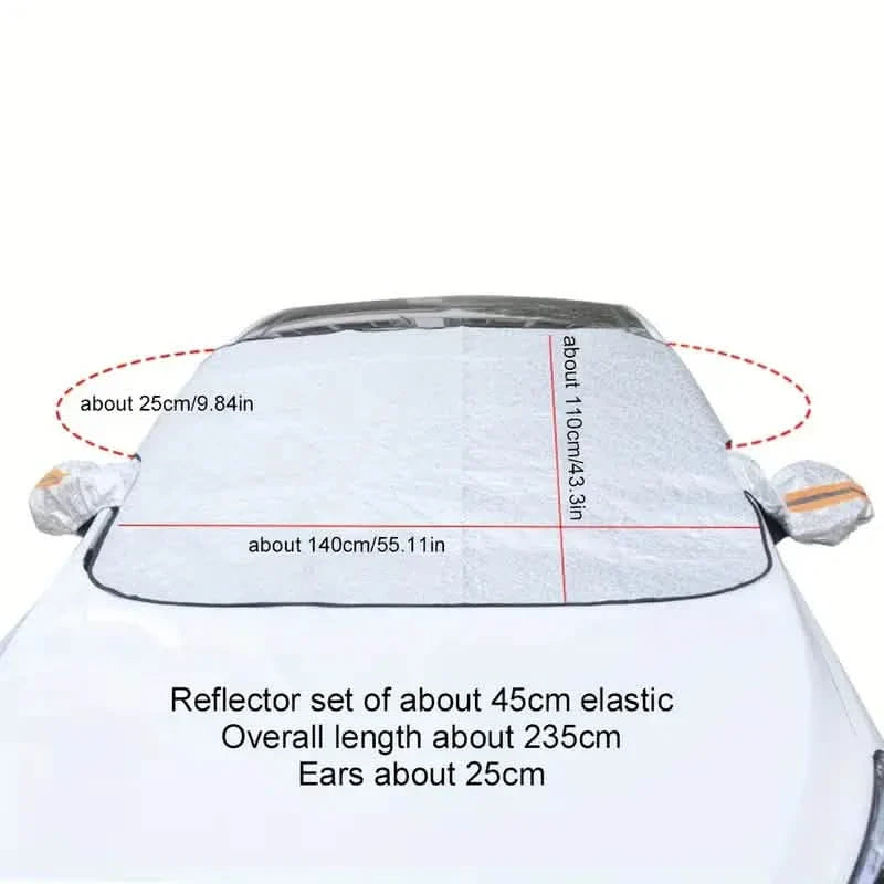 Magnetic Front Windscreen Sunshade Thickened Sunscreen Anti-UV Heat Insulation Snow Shield Cover by DailySale
