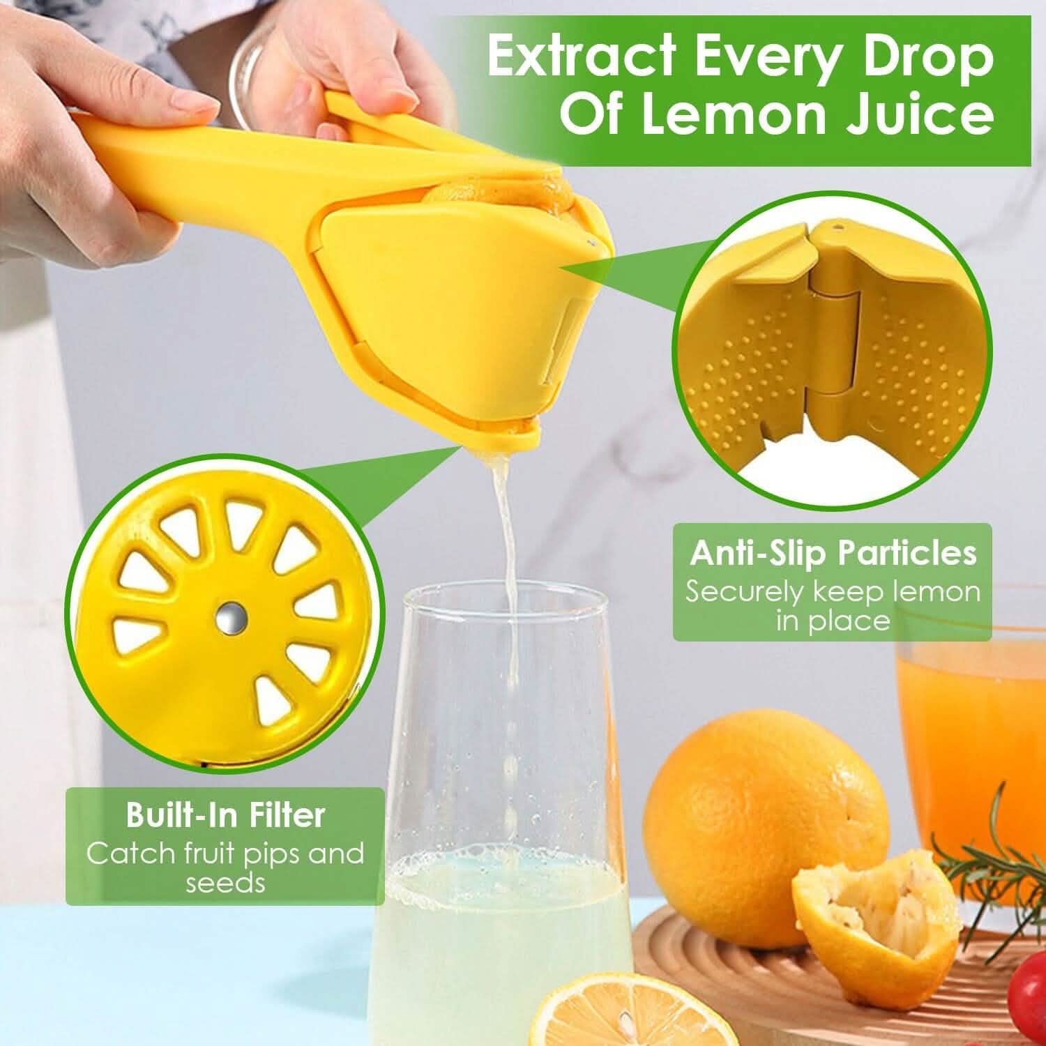 Manual Lemon Squeezer Fold Flat Design by DailySale