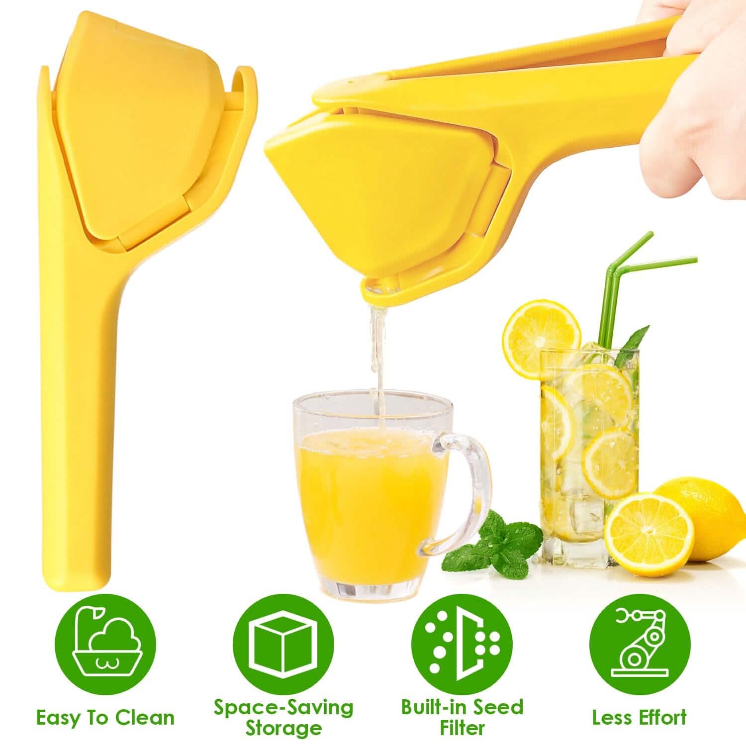 Manual Lemon Squeezer Fold Flat Design by DailySale