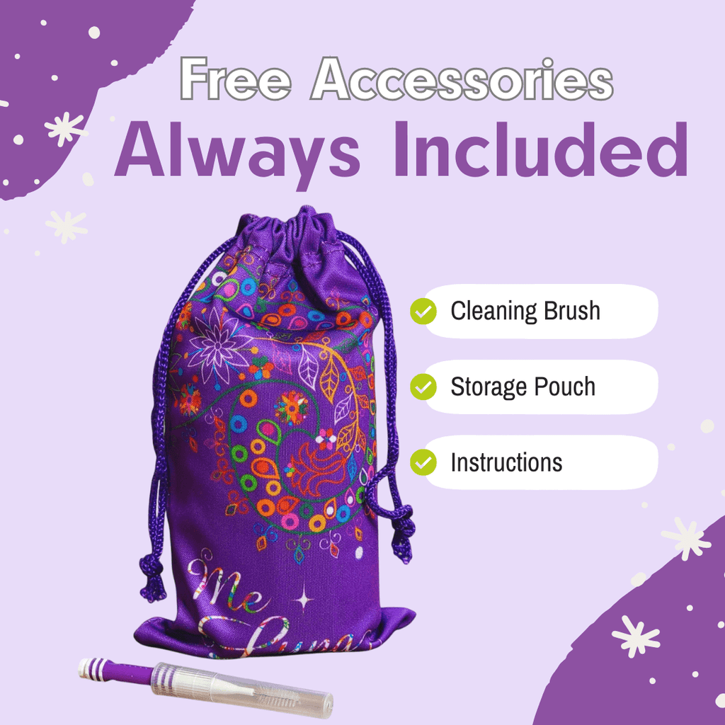 Small MeLuna Menstrual Cup for Teens, Stem Me Luna