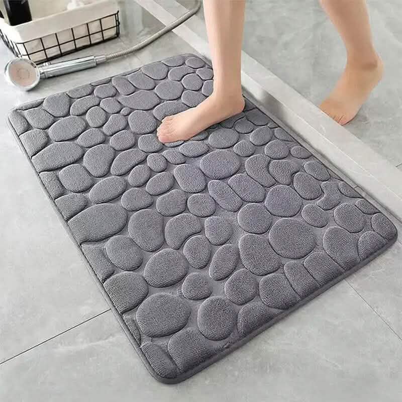 Memory Foam Bath Rug with Cobblestone Embossment by DailySale